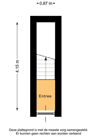 Floorplan - Rodenrijselaan 16b, 3037 XE Rotterdam